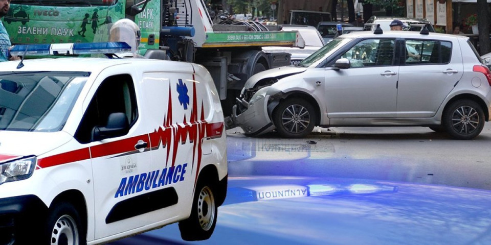 Saobraćajka na Novom Beogradu! Vozilo uletelo na stanicu, staklo rasuto svuda