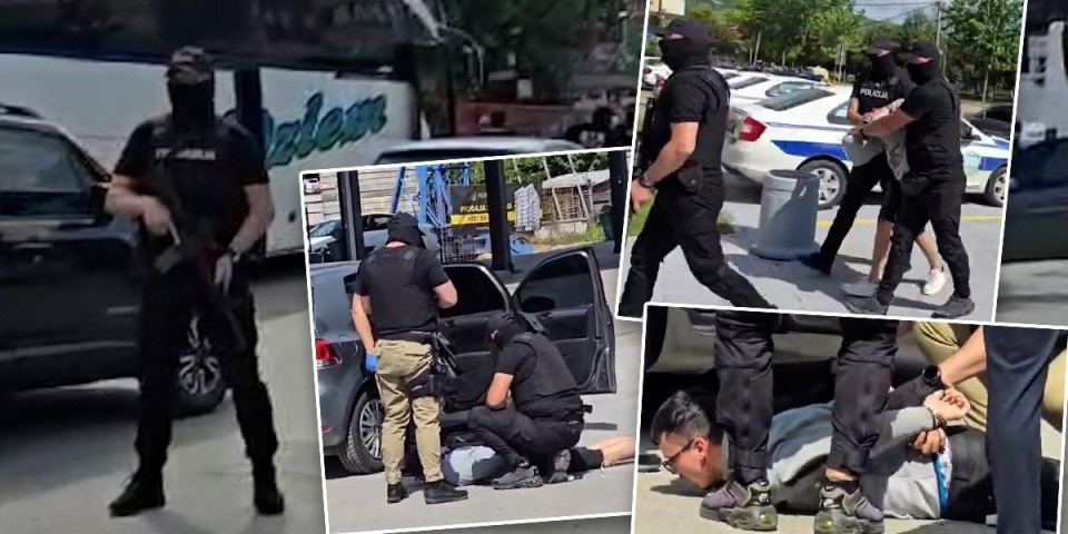 Prvi snimci spektakularnog hapšenja u Novom Pazaru! Razbucana kriminalna grupa (FOTO/VIDEO)