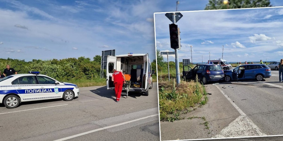 Povređeno dete: Saobraćajna nesreća u Bačkoj Palanci (FOTO)