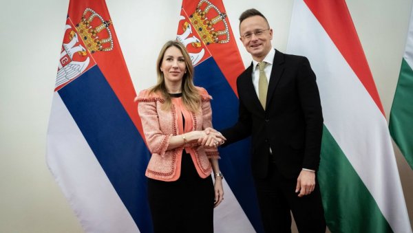 У ТОКУ ВАЖАН САСТАНАК У ПАЛАТИ СРБИЈА: Ђедовић Хандановић разговара са Сијартом